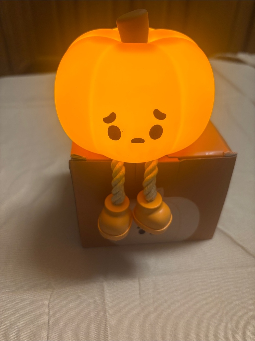 Orange Light-Up little Pumpkin sleep lamp